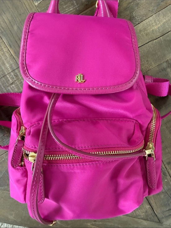 Ralph Lauren Handbags - Ralph Lauren Pink Nylon Backpack